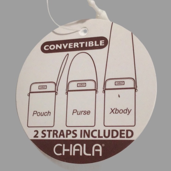 New CHALA Owl Vegan Leather Convertible Dark Green Bag with 2 Straps - Picture 2 of 14